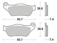 Plaquettes de frein TRW Trw Sinter Mcb786Srm