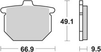 Pastilla de freno TRW Trw Organ. Mcb 54