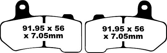 EBC Bremsbeläge Epfa409Hh
